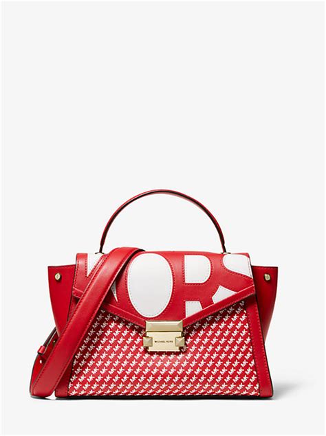 Whitney Medium Graphic Logo Satchel .